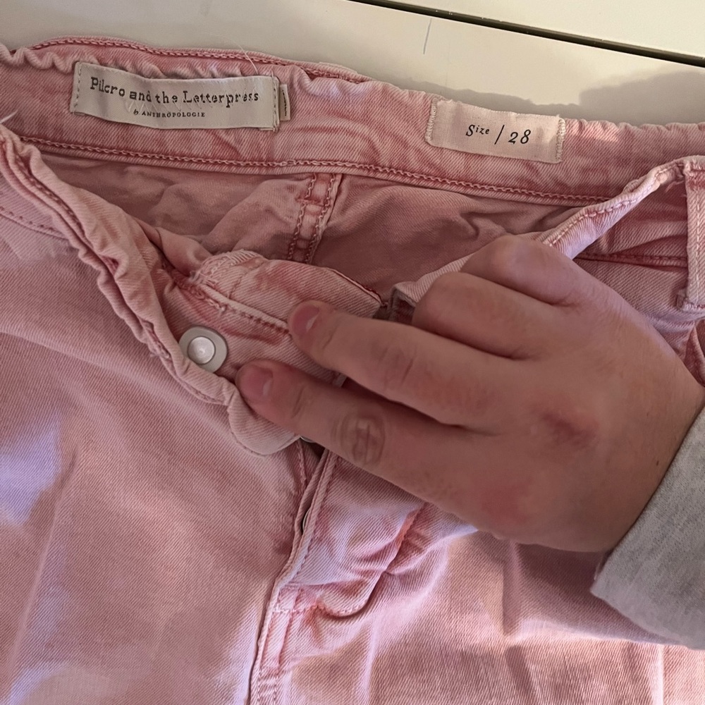 Anthropologie Pink Jeans - Picture 2 of 2